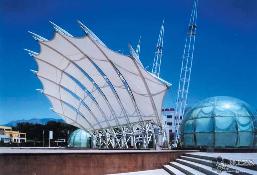 永康车棚膜结构网架