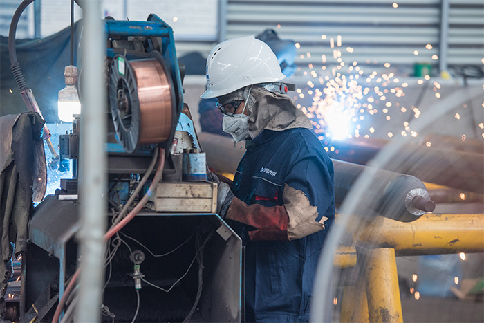 永康网架焊接车间